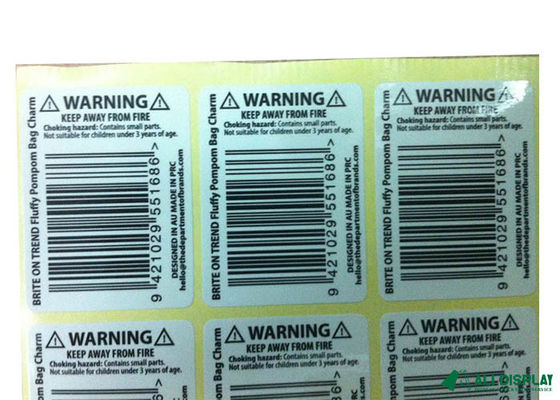 Impressora lustrosa Vinyl Paper do vinil cosmético CMYK da etiqueta do código de barras 20mm